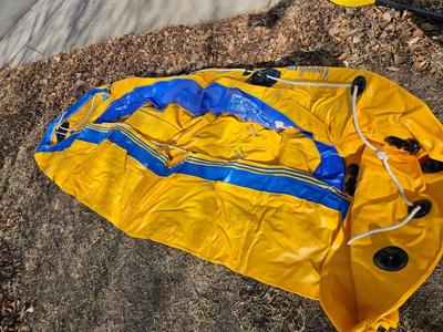 Sevylor rubber raft with oars