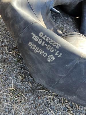 Three rubber river tubes