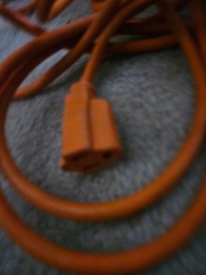 Two orange extension cords