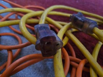 Two extension cords