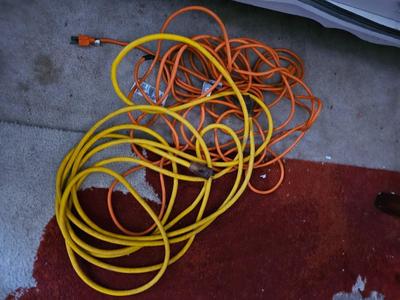 Two extension cords