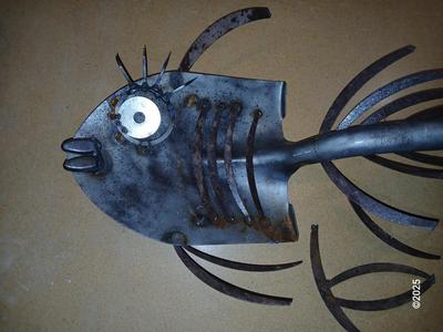 Cool handmade shovel fish