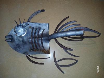 Cool handmade shovel fish