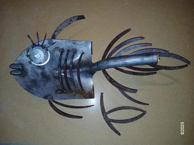 Cool handmade shovel fish