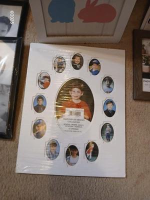 Easter Welcome porch art with I like you sign and picture frames