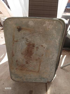Two galvanized metal trays - Great for plant trays for seedlings and more