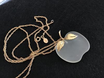 Apple Frosted Necklace Avon