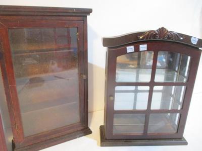 Table Top/Wall Curio Cabinets