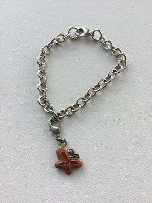 Butterfly charm bracelet