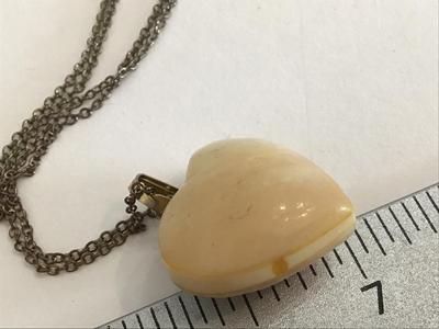 Beautiful Stone Heart Vintage Necklace with Chain