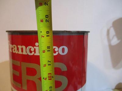 Vintage San Francisco 49ers Metal Trash Cans