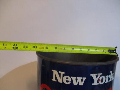 Vintage New York Giants Metal Trash Can
