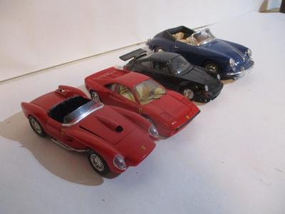 Bburago Porsche 356 Scale 1/18 Ferrari 250 Testarossa 1/24 Ferrari GTO 1/26 Porsche 911 1/24