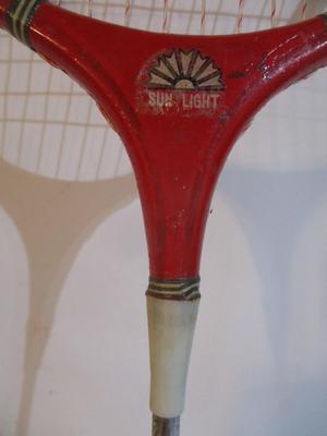 Vintage Spalding Challenge Cup Tennis Racket & Sun Light Racket