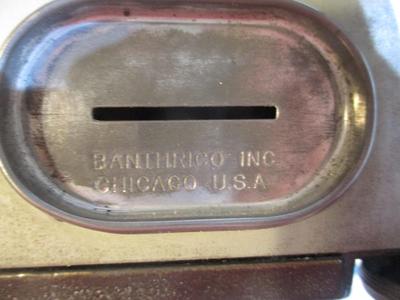 Banthrico Metal Car Bank Vintage Metal Antique Car Radion