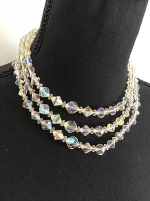 Beautiful 3 Strand Vintage Necklace