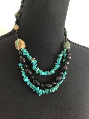 Semi Precious Statement Necklace