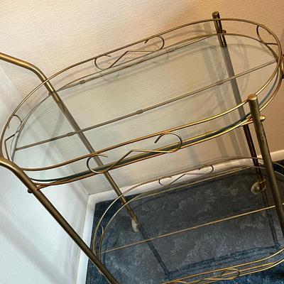 LOT 43D : Vintage Mid-Century Bar Cart / Tea Cart
