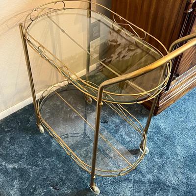 LOT 43D : Vintage Mid-Century Bar Cart / Tea Cart