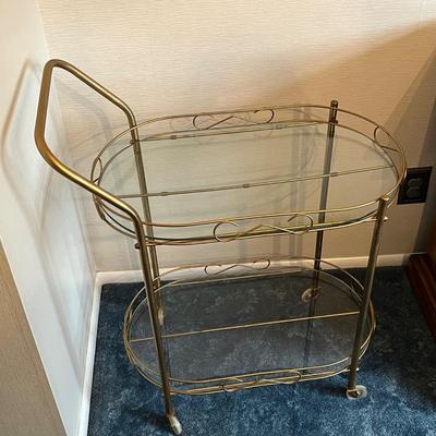 LOT 43D : Vintage Mid-Century Bar Cart / Tea Cart
