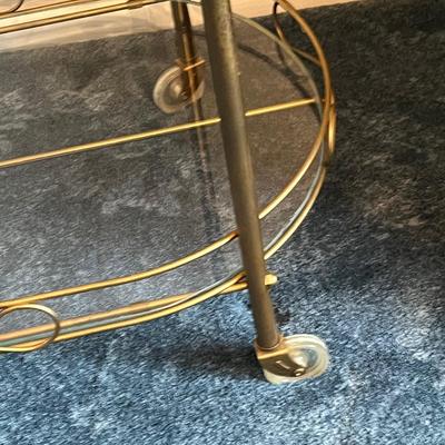 LOT 43D : Vintage Mid-Century Bar Cart / Tea Cart