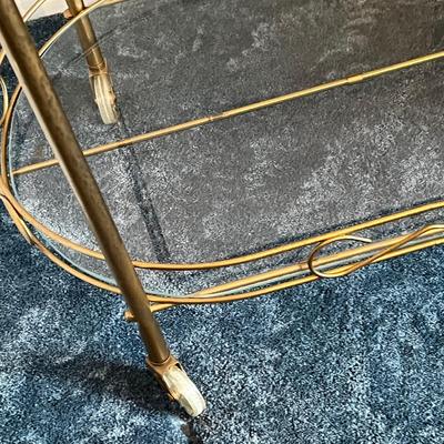 LOT 43D : Vintage Mid-Century Bar Cart / Tea Cart