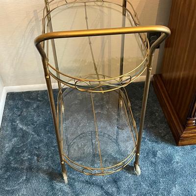 LOT 43D : Vintage Mid-Century Bar Cart / Tea Cart