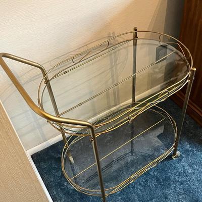 LOT 43D : Vintage Mid-Century Bar Cart / Tea Cart