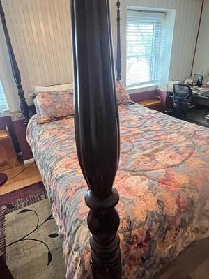 LOT 46X: Queen-Sized Four-Post Bed
