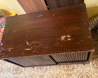 LOT 51W: Vintage Mid-Century Record Cabinet