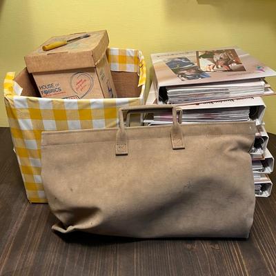 LOT 52W: Sewing / Crafting Lot - Books, Patterns, Fabric and More