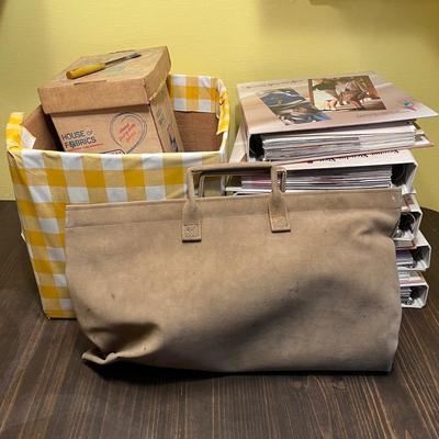 LOT 52W: Sewing / Crafting Lot - Books, Patterns, Fabric and More