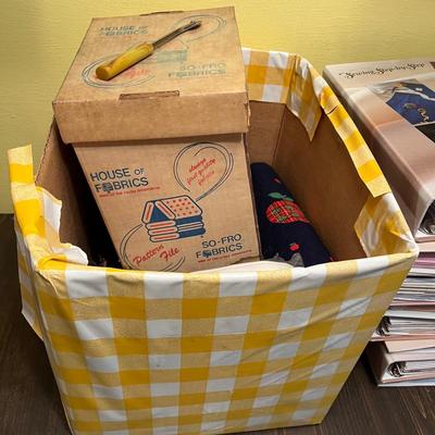 LOT 52W: Sewing / Crafting Lot - Books, Patterns, Fabric and More