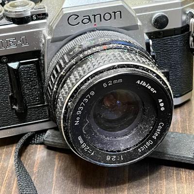 LOT 54W: Vintage 35mm Film Camera - Cannon AE-1 with Two Lenses and Manuals