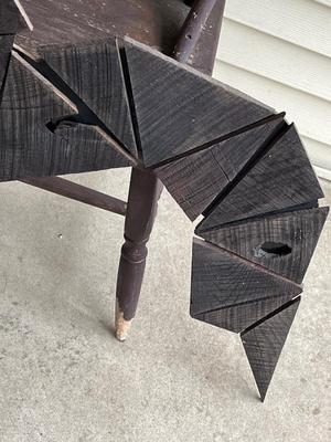 LOT 56L: Vintage Mid-Century Wooden Wall Art