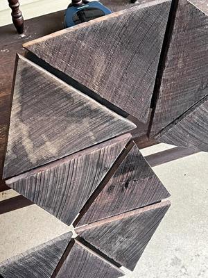 LOT 56L: Vintage Mid-Century Wooden Wall Art