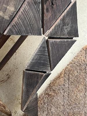 LOT 56L: Vintage Mid-Century Wooden Wall Art