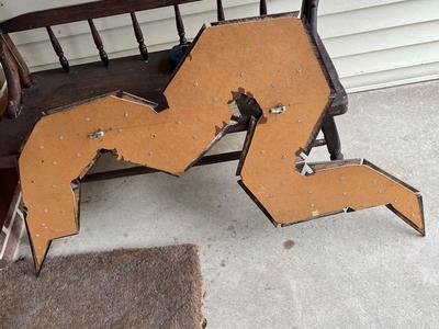 LOT 56L: Vintage Mid-Century Wooden Wall Art