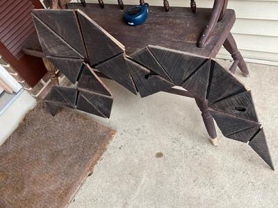 LOT 56L: Vintage Mid-Century Wooden Wall Art