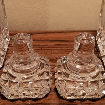 LOT 85B: E. Halsey 'Transformations' Golf Print, Flattened J&B Glass Bottle Art & MCM Decanter Set