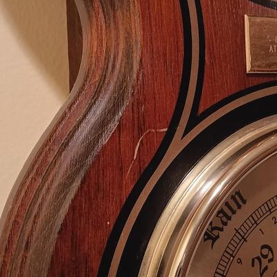 LOT 88B: Vintage Bulova Clock and Barometer