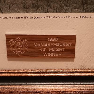 LOT 89B: Douglas Adams 'A Difficult Bunker' Golf Lithograph
