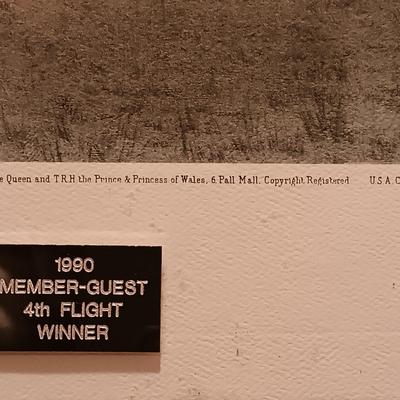 LOT 89B: Douglas Adams 'A Difficult Bunker' Golf Lithograph