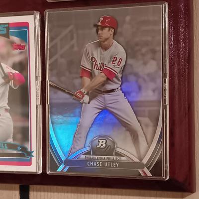 LOT 91B: Set of (12) 'Philadelphia Phillies Past & Present' Baseball Cards Plaque