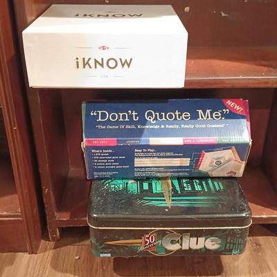 LOT 93B: Assorted Games with Bookshelves