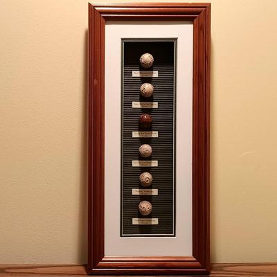 LOT 95B: Golf History 'Evolution of the Game' Shadow Box & 'Evolution of the Golf Ball' Shadow Box