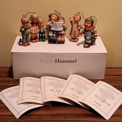 LOT 97B: Goebel Hummel 1997 Set of (5) Christmas Ornaments