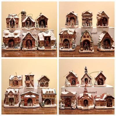 LOT 98B: The Bradford Edition Complete Set of (24) M.I. Hummel Bavarian Village Ornaments