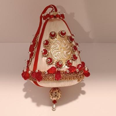 LOT 100B: Set of (10) Vintage Handmade Bead Ornaments