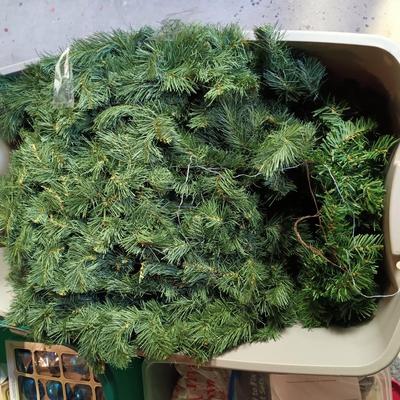 LOT 102B: Basement Finds- Vintage Christmas Bulbs w/ a Set of (7) Wreaths & Holiday Lights